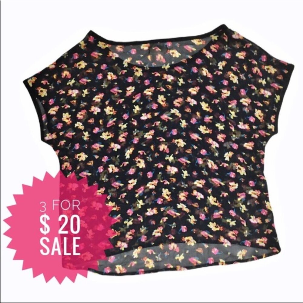 Garage sheer Crop Top Sz Xs